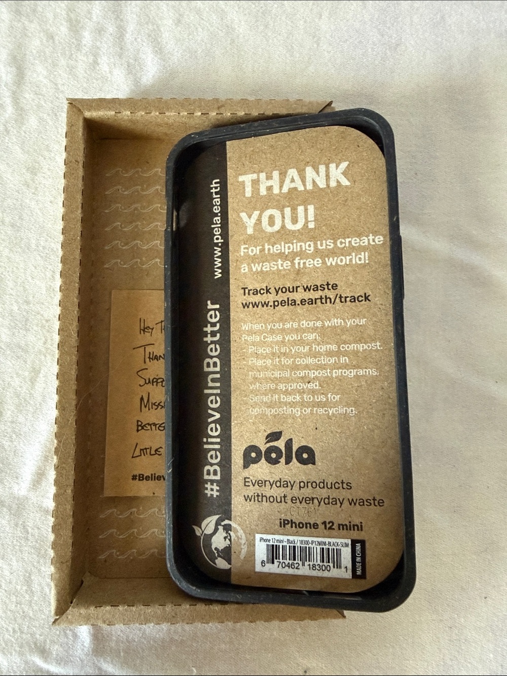 Pela iPhone 12 mini Case - Black